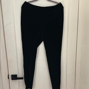 Black Velvet Leggings